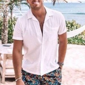 Brooks brothers white linen shirt!! Size medium